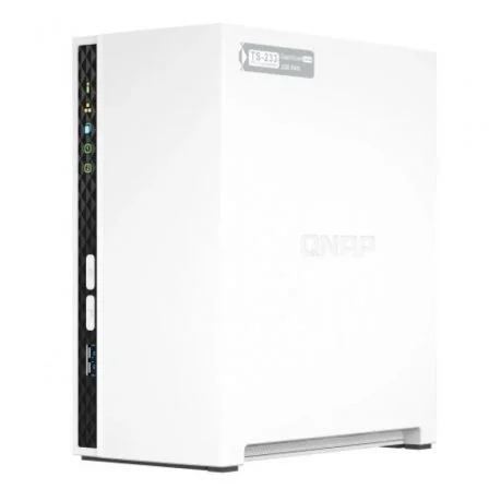 QNAP NAS TS-233 - Torre con 2 Bahías 3.5/2.5, 2GB DDR4, Procesador ARM 4-core, NPU para IA, Nube Privada y Centro Multimedia QNAP NAS TS-233 - Torre con 2 Bahías 3.5/2.5, 2GB DDR4, Procesador ARM 4-core, NPU para IA, Nube Privada y Centro Multimedia